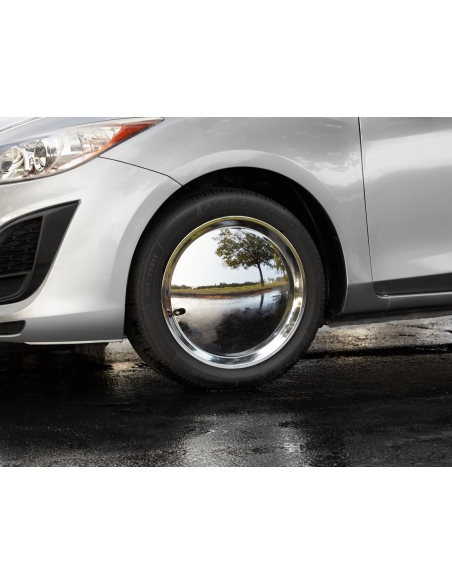 Wheel cover "BABY MOON" CHROME in different sizes. Universal. Easy to install.