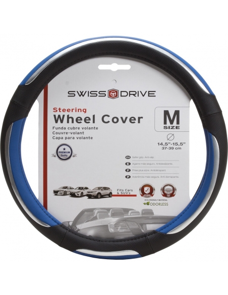 Steering Wheel Cover "SNAKE" Universal Snake Line. Fits Size M 14.5" - 15.5"