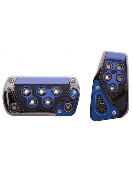 Automatic Break and Gas Pedal – Pedal Covers with Anti-Slip Inserts - Premium ABS with Chrome Finish