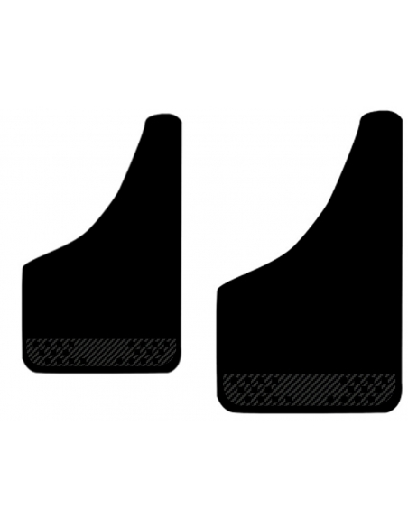 Rally Carbon Fiber Basic Universal Mudflaps Car Set of 2 Pieces in Different Colors