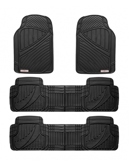 Swiss Drive "7 SEATER" Premium Heavy-Duty Car Floor Mats PVC. 4 Pieces & Different Colors