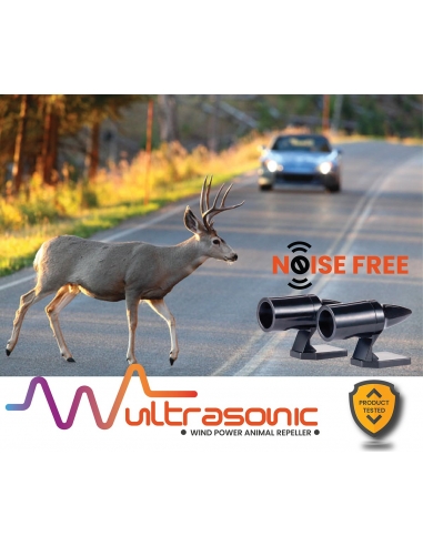 Black Universal Elk Deer Animal Alert Warning Whistles Ultrasonic