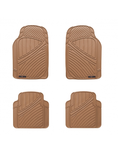Swiss Drive "RAPIDE" Premium Heavy-Duty Car Floor Mats PVC. Available in 3 & 4 pieces & different colors.