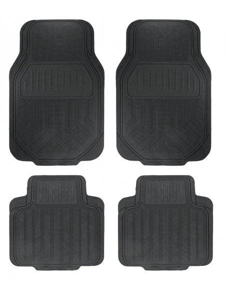 Eko Universal Truck SUV Floor Mat Black All Weather Protection Mud Dirt Washable 4 Pieces