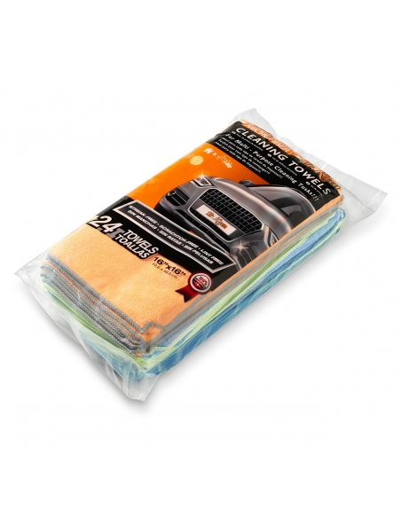 Pack of 24 Microfiber Cleaning Cloth Rag Car Polishing Detailing Towels 16 x 16