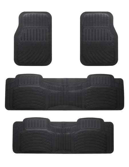 Car Mats Black PVC 4 Pieces Packy Poda 7 Seater Premium Quality Heavy Duty