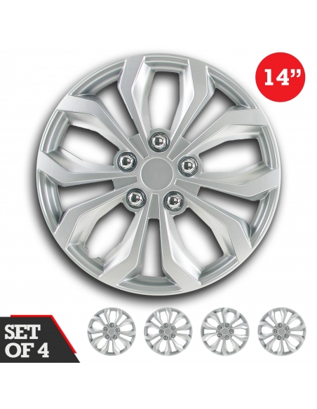Wheel cover "SPA"  SILVER & BLACK in different sizes. Universal fit. Easy to install.